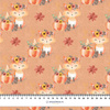 FOXES AND PUMPKINS pat. 2 / orange (FOXES AND PUMPKINS)