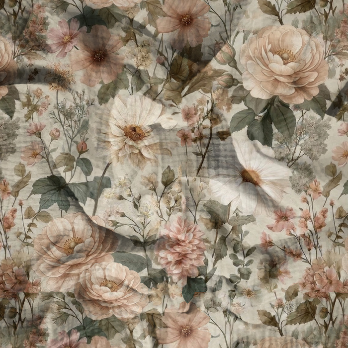 Flowers wz. 67 - Mušelín bavlněný