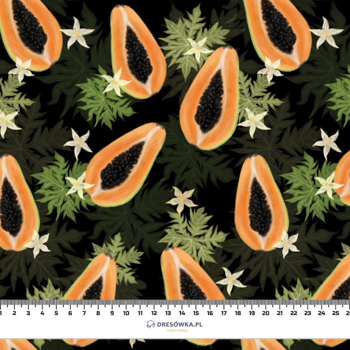 PAPAYA ORANGE & BLACK - Hydrophober angerauter Wintersweat