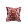 VALENTINE'S DAY / BEAR 2 - panel (60cm x 50cm)  Cotton woven fabric