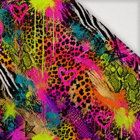NEON JUNGLE WZ. 1 - Woven Fabric for tablecloths