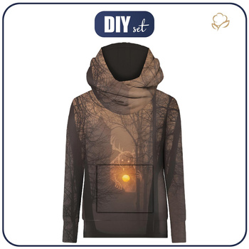 HYDROPHOBIC HOODIE UNISEX - WOJSUN BEAST - sewing set