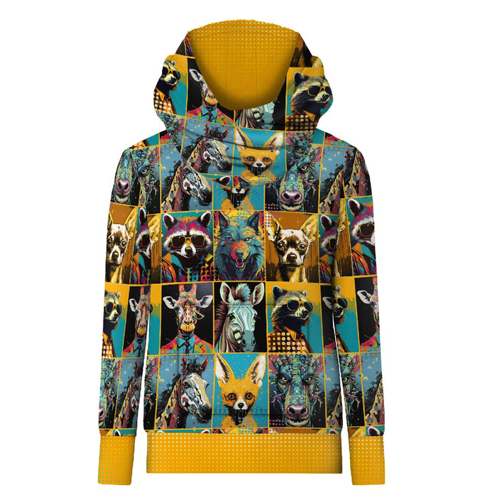 UNISEX HOODIE (HYDRA) - RETRO COMICS PAT.11 - sewing set (86/92)