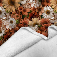 AUTUMN FLOWERS WZ. 30 - Minky-Plüsch