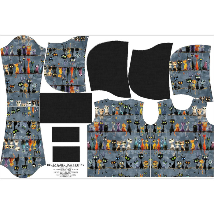 KID'S HOODIE (ALEX) - ANIMALS PAT.12 - sewing set