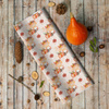 FOXES AND PUMPKINS pat. 1 / white (FOXES AND PUMPKINS) - single jersey with elastane 