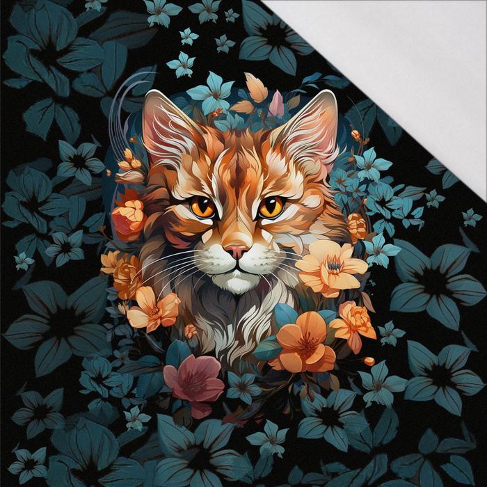 ANIMALS MANDALA wz.12 (cat) - panel (75cm x 80cm) Voděodolná tkanina Oxford