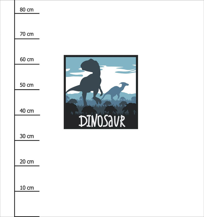 TYRANNOSAURUS (FRAME) / white - panel (75cm x 80cm)