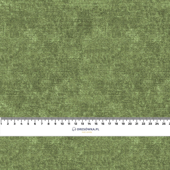 ACID WASH / olive - Cotton woven fabric
