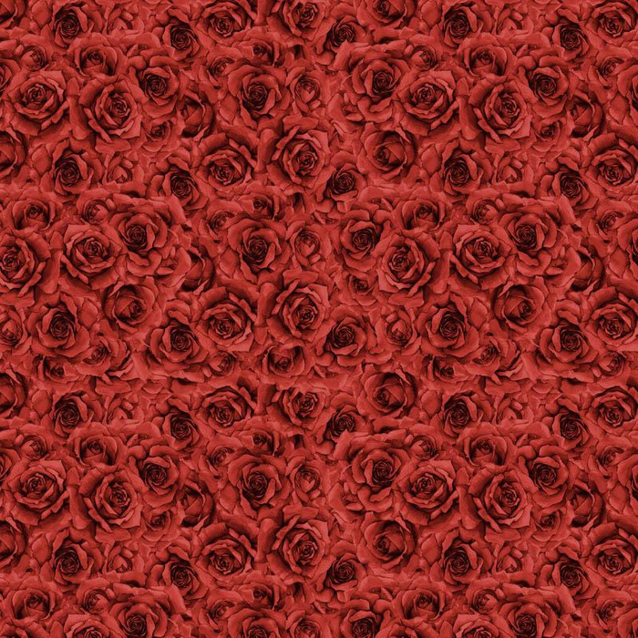 ROSES pat. 5 (CHECK AND ROSES) - Waterproof woven fabric