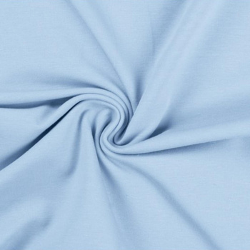 T-shirt knit fabric 100% cotton T180 - LIGHT BLUE/ BABY BLUE