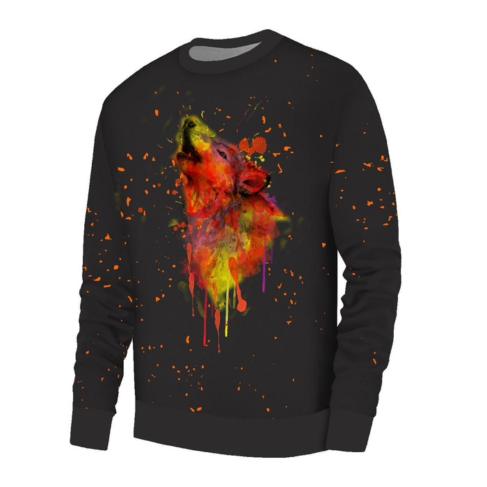 MEN’S SWEATSHIRT (OREGON) BASIC - WOLF PAT. 2 - sewing set XXXL