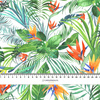 PARADISE JUNGLE / white - Linen 100%