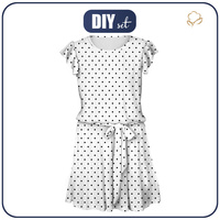 DRESS "EMMA" - POLKA DOTS WZ. 2 - Viscose jersey with elastane