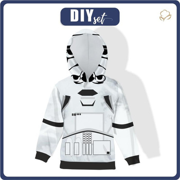STORMTROOPER’S HOODIE - looped knit fabric (134/140)