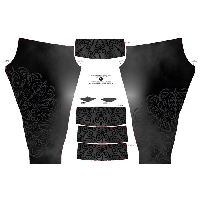 Ženy thermo legíny (GRETA) - MISTY MANDALA - Sada šití L