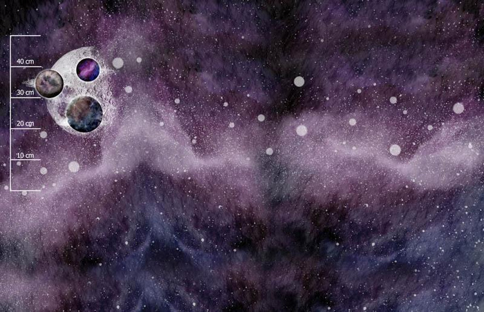 PLANETY (GALAXY) - panel panoramiczny / DUŻY