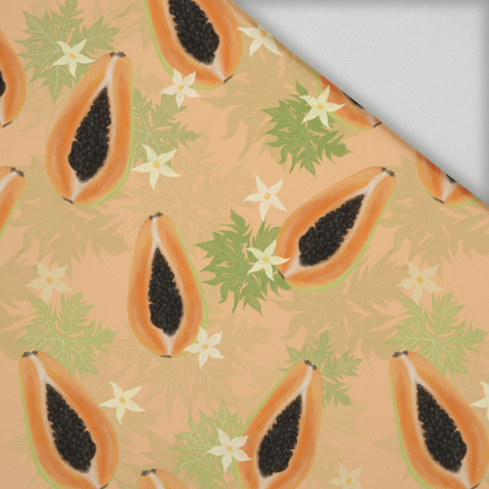 PAPAYA ORANGE - schnelltrocknende Webware