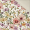 PASTEL FLOWERS WZ. 32 - Welur tapicerski