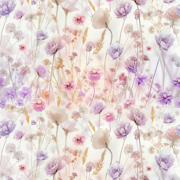 FLOWERS wz.10 - Mušelín bavlněný