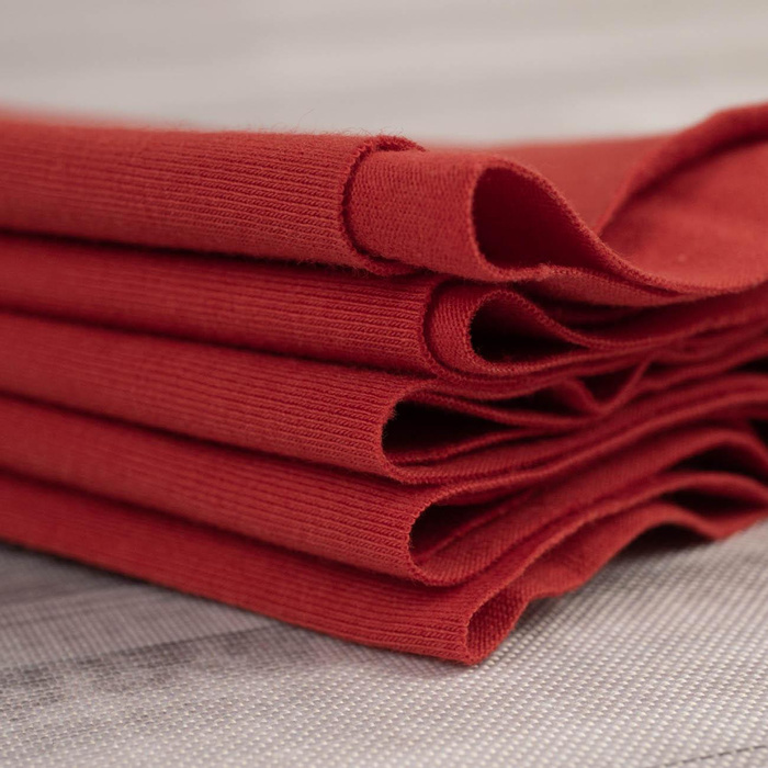 Single jersey z elastanem 210g - CZERWONY (D-18)