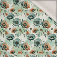 FLOWERS OWL FAMILY - brushed knitwear with elastane ITY