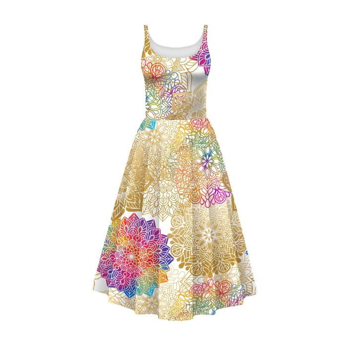 SUKIENKA "ISABELLE" - MANDALA wz. 3 - zestaw do uszycia XL