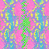 NEON SNAKE'S SKIN PAT.1  - Viscose jersey