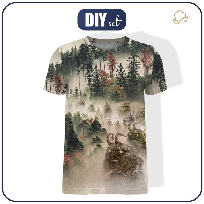 HERREN T-SHIRT - WĘDROWCY LOSU BIESTER - Nähset L