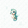 SEAHORSE (SEA ANIMALS M. 2) - Paneel (60cm x 50cm) Panama 220g