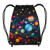 NEON GALAXY WZ.13 - panel (60cm x 50cm) dzianina drapana z elastanem ITY