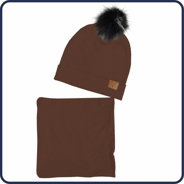 ČOKOLÁDA - Kreativní sada pro šití čepici a nákrčníku