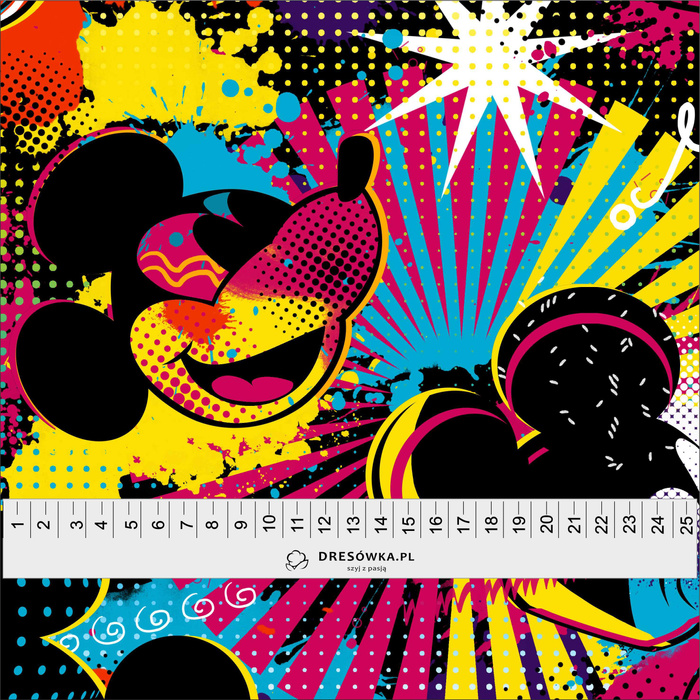 MOUSE WZ. 12 - tkanina bawełniana