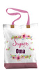 SHOPPER BAG - SUPER OMA / pink - Waterproof woven fabric - sewing set