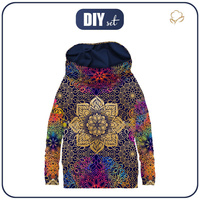SNOOD SWEATSHIRT (FURIA) - MANDALA pat. 2 - looped knit fabric ITY - S