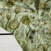 PASTEL FLOWERS WZ. 30 / lime cream - Krep
