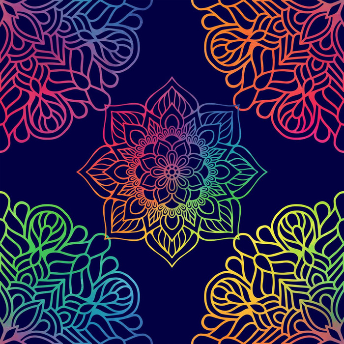 MANDALA wz. 4 - tkanina bawełniana