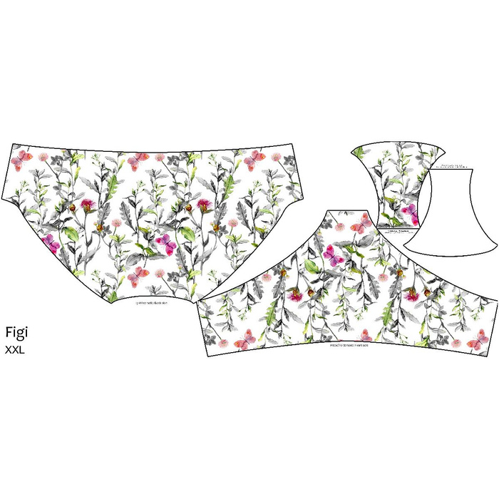 WOMEN'S PANTIES - MEADOW / butterflies - S