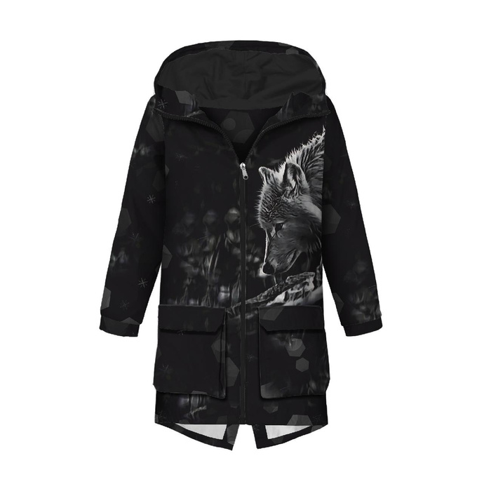 PÁNSKÁ BUNDA PARKA (TOM) - Arktický vlk - Sada šití XXL