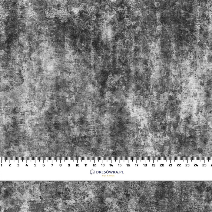100CM GRUNGE (schwarz) - French Terry mit Elasthan