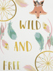 LISEK I ŁAPACZE SNÓW (WILD & FREE) - panel dzianina pętelkowa