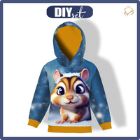 KID'S HOODIE (ALEX) - ANIMATED SQUIRREL - sewing set (110/116)