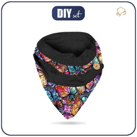 MOTÝLI / VITRÁŽ - Sada šátek pletenec