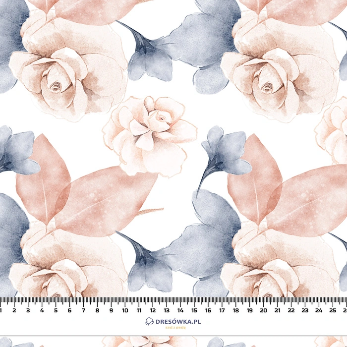 RETRO FLOWERS WZ. 3 - Upholstery velour