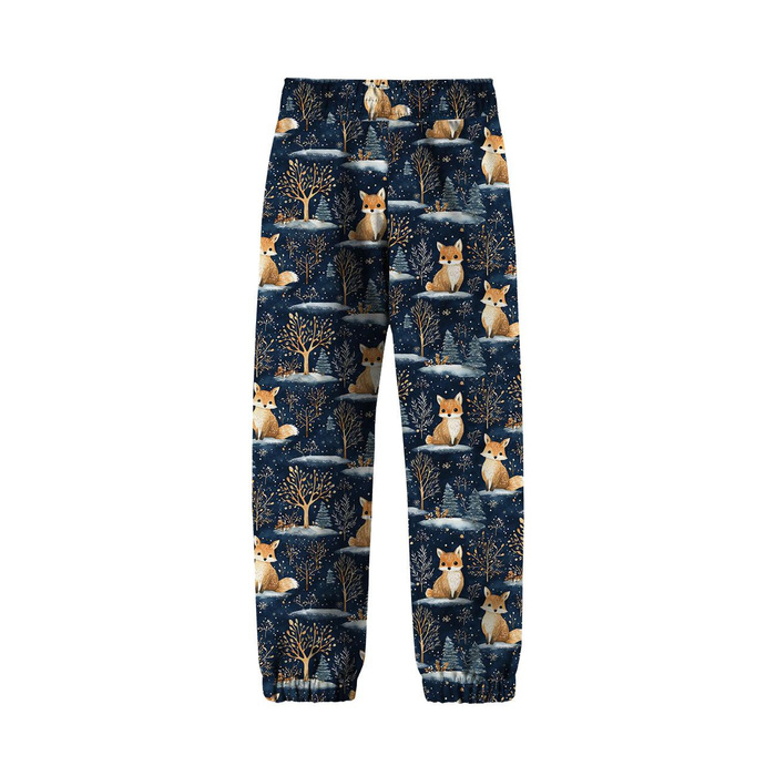 CHILDREN'S SOFTSHELL TROUSERS (YETI) - WINTER ANIMALS PAT.6 - sewing set (98/104)
