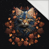 ANIMALS MANDALA wz.3 (CAT) - Panel (75cm x 80cm) teplákovina s elastanem ITY