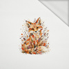 AUTUMN FOX - panel (60cm x 50cm) looped knit