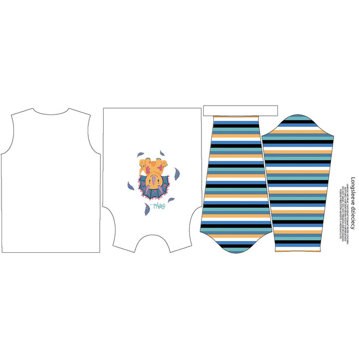 LONGSLEEVE - TRICERATOPS / GRRW - single jersey (98/104)