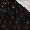Black & Gold Glamour wz.7 - brushed knitwear with elastane ITY
