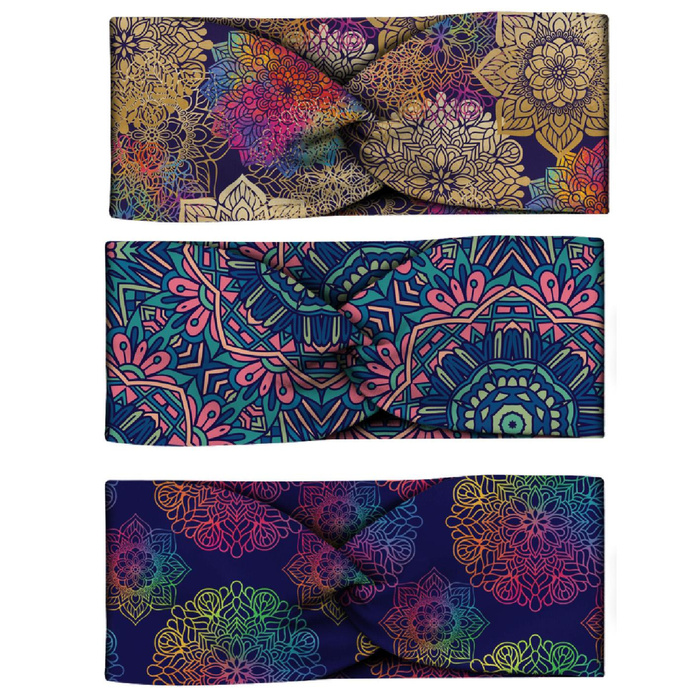 HEADBAND AND HAIR ELASTIC 3KPL - PATTERN 11 - sewing set 4-8